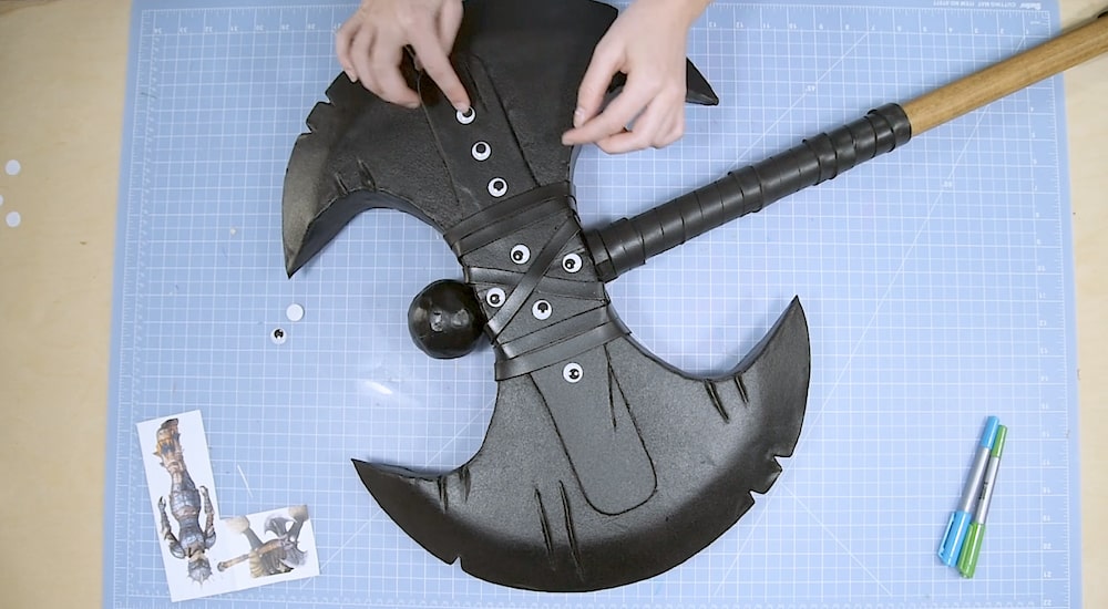 Adding the Final Details to Astrid’s Axe
